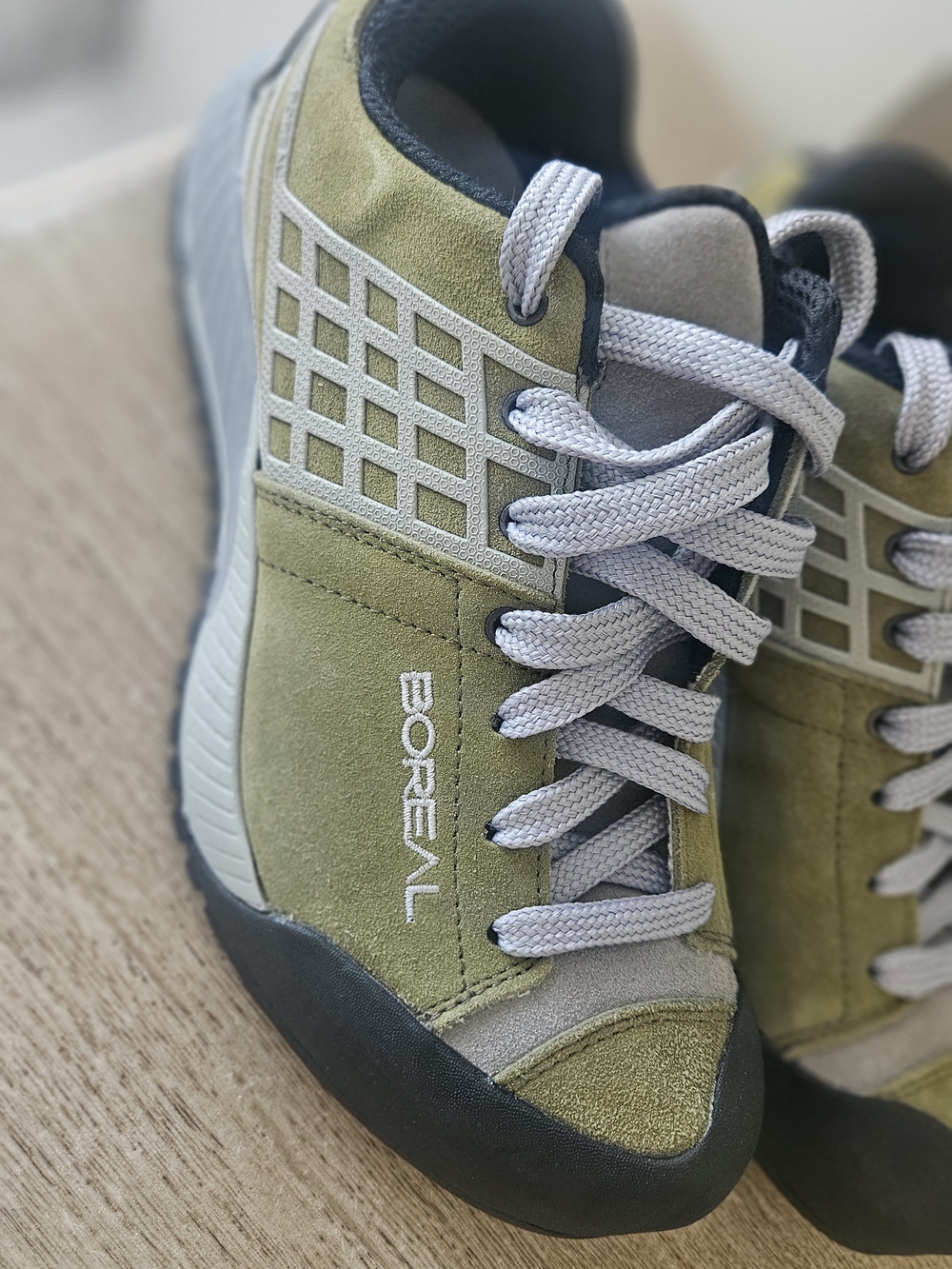 Men's Olive Green Suede Climbing Shoes